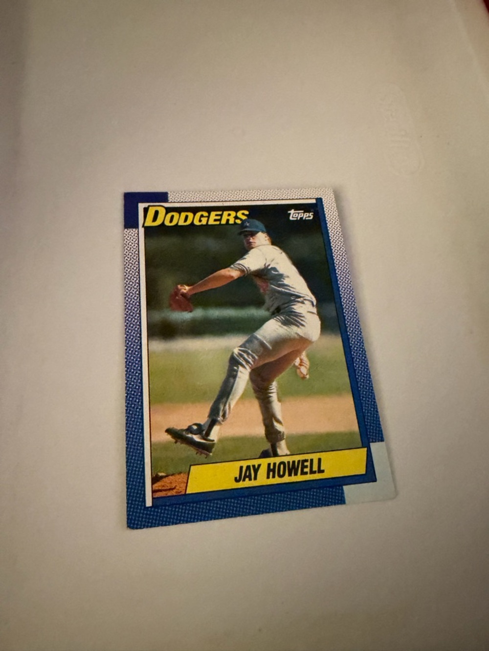 1990 topps jay howell dodgers baseball card